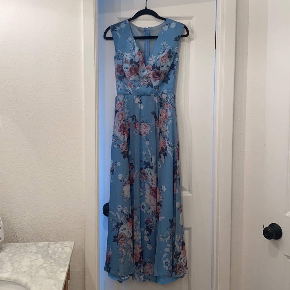 Kleinfeld Bridal Party dress | size 2 | KL-200051 | Color:  Pale Blue Rose